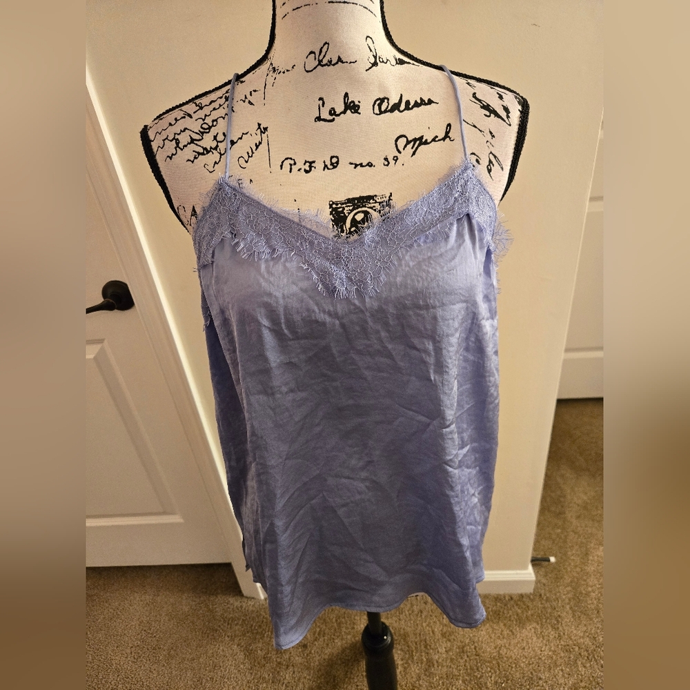 NINE WEST PERIWINKLE WOVEN CAMI